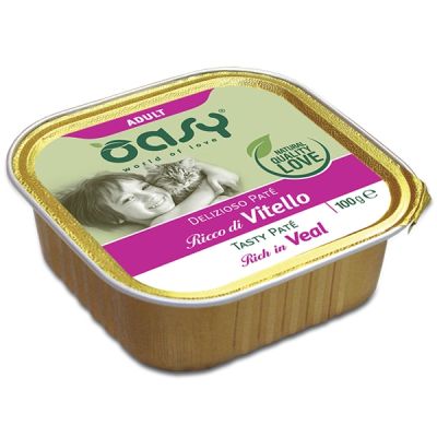 Oasy Delizioso Paté Umido Gatto Adulto Vitello 100g