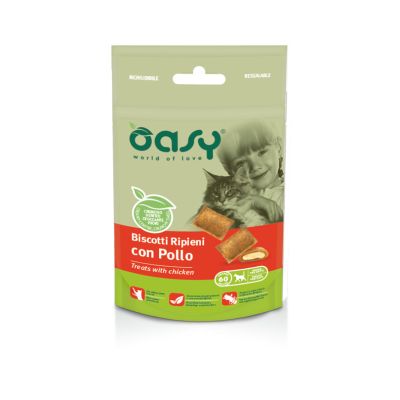 Oasy Gatto Biscotti Ripieni Pollo 60g