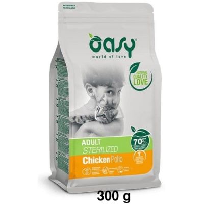 Oasy Lifestage Secco Gatto Adulto Sterilizzato Pollo 300g