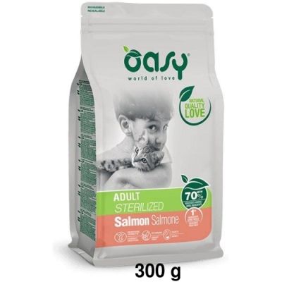 Oasy Lifestage Secco Gatto Adulto Sterilizzato Salmone 300g