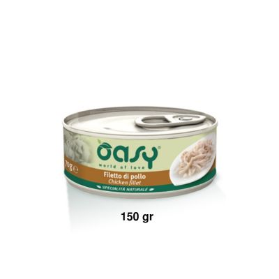Oasy Specialità Naturale Umido Gatto Lattina Pollo 150g