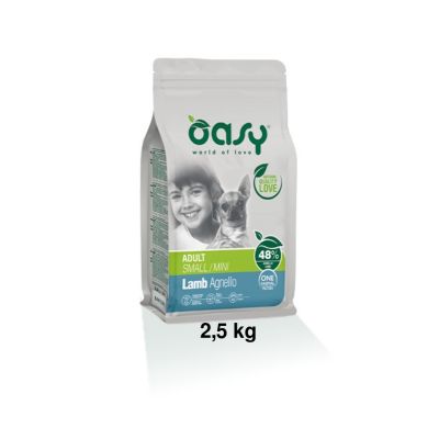 Oasy One Protein Secco Cane Adulto Small/Mini Agnello 2,5kg