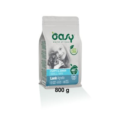 Oasy One Protein Secco Cane Puppy&Junior Small/Mini Agnello 800g
