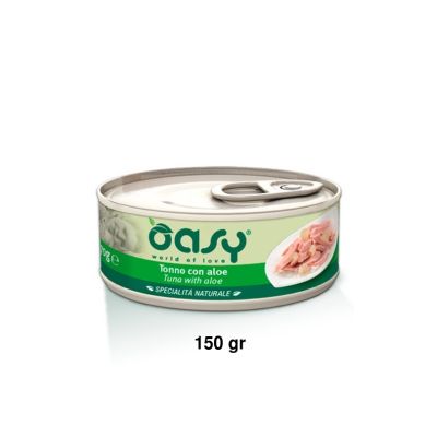 Oasy Specialità Naturale Umido Gatto Lattina Tonno con Aloe 150g