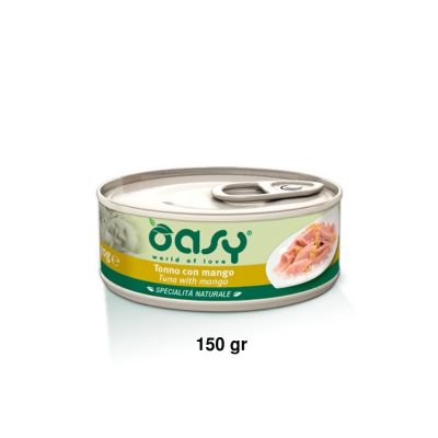 Oasy Specialità Naturale Umido Gatto Lattina Tonno con Mango 150g