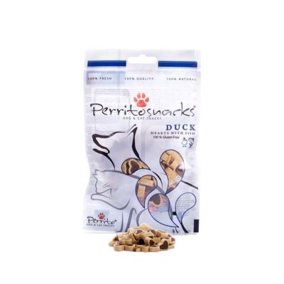 Leopet Perrito cane snack cuoricini all' anatra con pesce da 50 gr