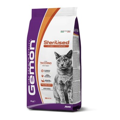 Gemon gatto - linea premium - sterilized - tacchino 2 kg.