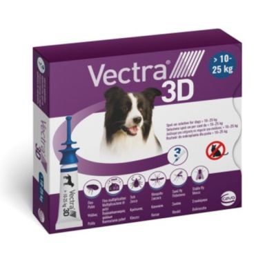 Vectra 3D Cane 10-25 kg 3 Pipette