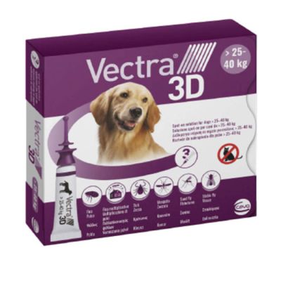 Vectra 3D Cane 25-40 kg 3 Pipette